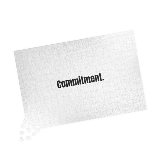 "Commitment" 1014 piece puzzle for your workaholic or stubborn friend that finishes every task