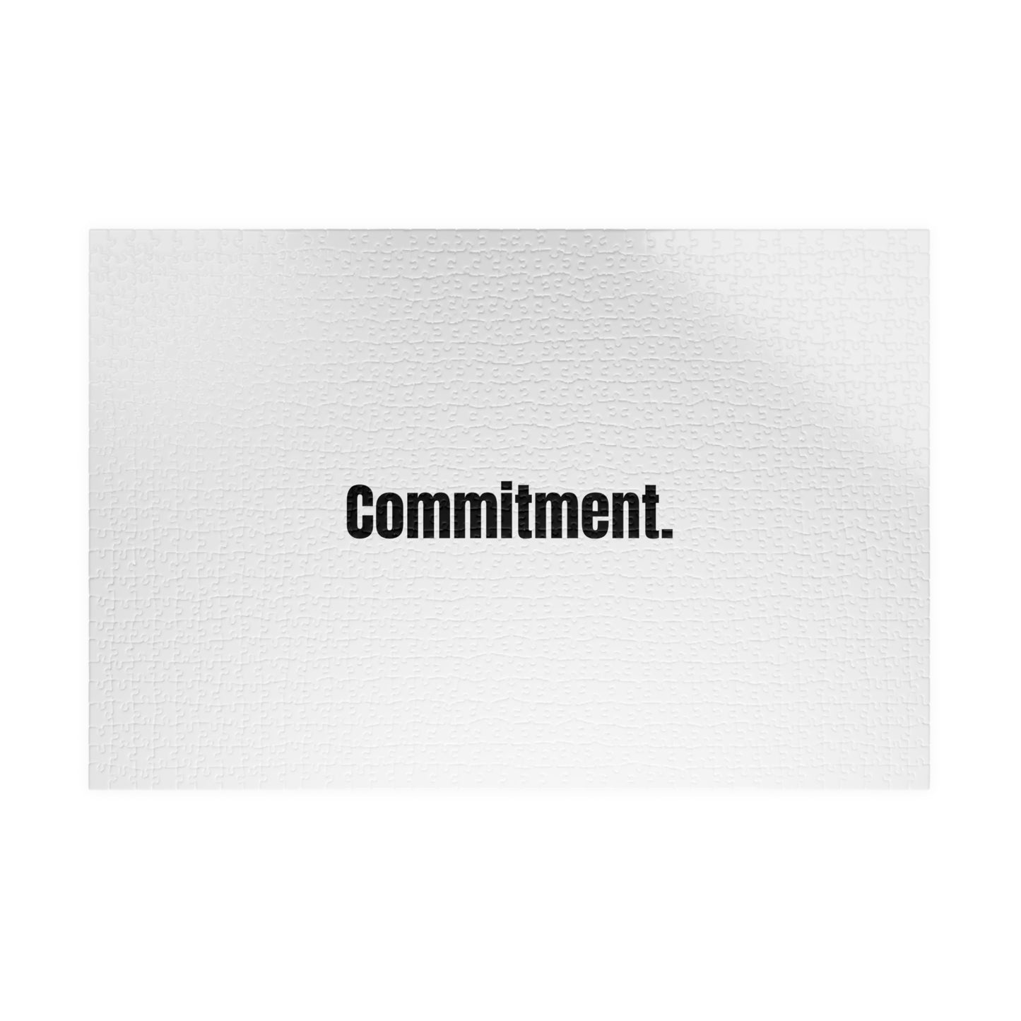 "Commitment" 1014 piece puzzle for your workaholic or stubborn friend that finishes every task